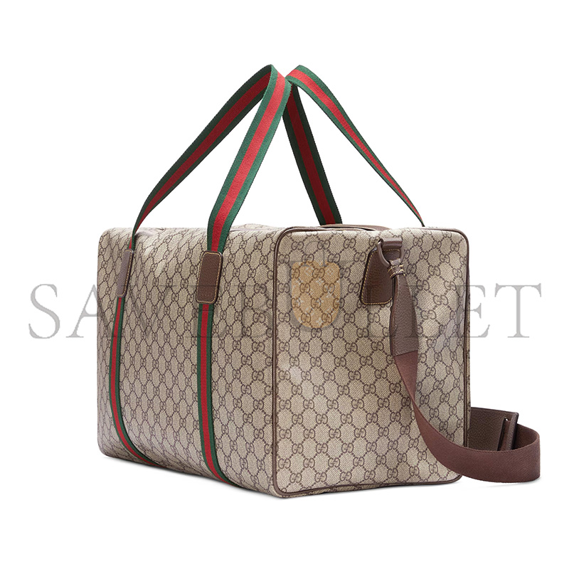 G*u*i medium duffle bag with web 758664 (45.5*29*27cm)